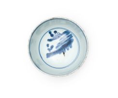 A Chinese blue and white provincial bowl, Qing Dynasty, 19th century