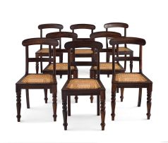 A set of eight Cape stinkwood chairs, mid 19th century