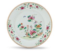 A Chinese Export famille-rose dish, Qing Dynasty, Qianlong period (1735-1796)