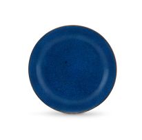 A Chinese powder-blue-glazed saucer-dish, Qing Dynasty, 18th/ 19th century