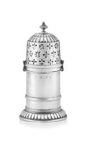 A Charles II silver lighthouse caster, maker's initials possibly SH, London, 1683