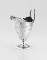 A George III silver cream jug, Anne Bateman, London, 1796