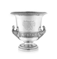 A George IV silver two-handled wine cooler, Benjamin Smith III, London, 1825