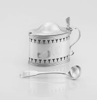 A George III silver mustard pot, Peter & Anne Bateman, London 1793