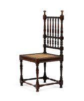 A Cape stinkwood and teak tolletjie chair, circa 1730