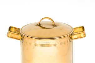 A Cape brass coffee urn, Charles Mathews, 19th century