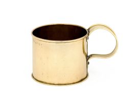 A Cape brass mug, Frederik Nicolaas van As, 19th century