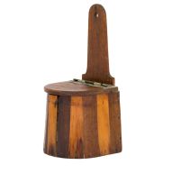 A Cape yellowwood, stinkwood and teak saltbox, 19th century