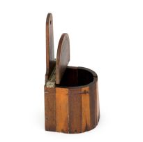 A Cape yellowwood, stinkwood and teak saltbox, 19th century