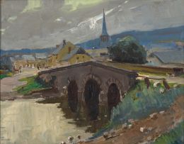 Jan Genet; Brabant, an Old Stone Bridge