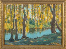 Sydney Carter; Willows on the River at Kronstadt