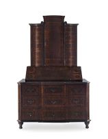 An important Cape stinkwood and parquetry bureau cabinet, late 18th century