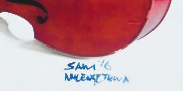 Sam Nhlengethwa; The Jazz Player, Miriam Makeba