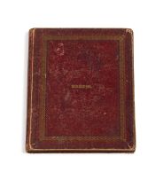 Circle of Count Amedeo Preziosi; An album containing 51 drawings, watercolours and prints; including 20 watercolours from the Circle of Amedeo Preziosi, illustrating various dignitaries within the court of the Sultan, gilt-tooled leather bound