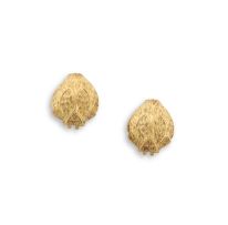 Pair of Italian gold earrings