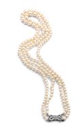 Double-strand pearl necklace, 1960s