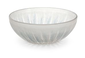 A René Lalique ‘Epis no. 1’ frosted, clear and stained glass bowl, designed 1921