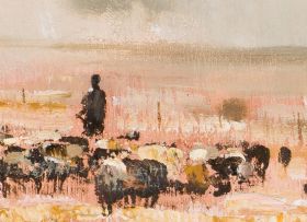 Christopher Tugwell; Landscape with Flock of Sheep
