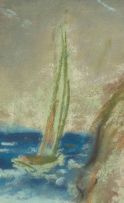 Piet van Heerden; Portrait with Seascape