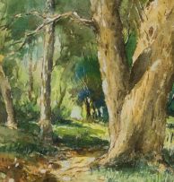 Gabriel de Jongh; Landscape with River and Trees