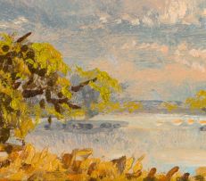 Otto Klar; River Landscape
