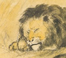 Norman Lighton; Sleeping Lion; Nyala; Lesser Kudu; Mawcaws (sic); Yellow-crested Cockatoo
