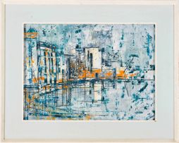 Arthur Edward Cantrell; Abstract Urban Scene
