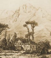 Tinus de Jongh; Devil's Peak from Rondebosch