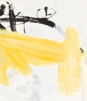 Simon Back; Abstract with Yellow and Blue