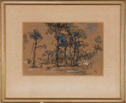 Gregoire Boonzaier; Fir Trees, Kenilworth, Cape