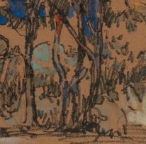 Gregoire Boonzaier; Fir Trees, Kenilworth, Cape