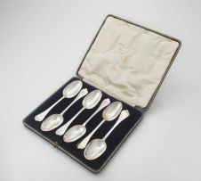 An Edward VII set of six Trefid pattern dinner spoons, Holland, Aldwinckle & Slater, London, 1904
