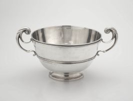 A late Victorian silver two-handled rose bowl, Daniel & John Wellby, London, 1900