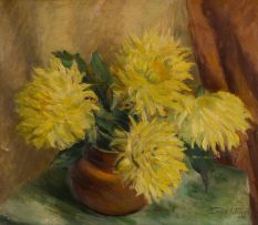 Emily Isabel Fern; Vase of Chrysanthemums
