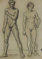 Erich Mayer; Figure Studies, two