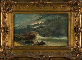 S Lechi; Stormy Seascape