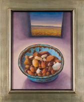 Hermann Niebuhr; Composition with Bowl of Stones