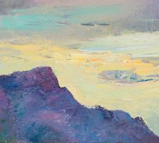 Errol Boyley; Landscape with Purple Mountains