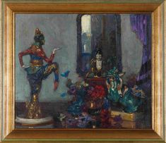 John Henry Amshewitz; Still Life with Oriental Ornaments