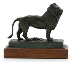 After Antoine-Louis Barye; Male Lion