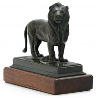 After Antoine-Louis Barye; Male Lion