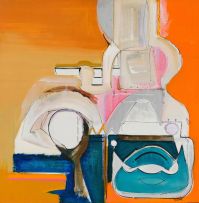 Sidney Goldblatt; Abstract with Orange