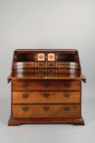 A Chinese Export hardwood fall-front bureau, 18th century