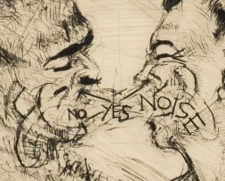 William Kentridge; The Battle between Yes and No