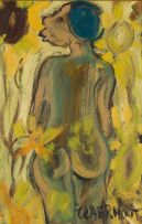 Frans Claerhout; Nude with Sunflowers