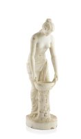 An Italian white marble figure of a maiden, *** Tommasi, 19th century