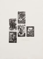 Armando Baldinelli; Ten Original Woodcuts, portfolio