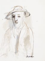Carl Büchner; Five Monochromatic Portraits
