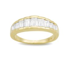 Diamond half-eternity ring