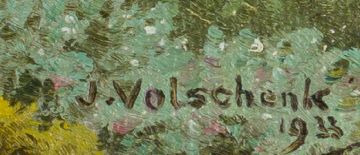 Jan Ernst Abraham Volschenk; A Riversdale Landscape – Rock, Bush and Aloe